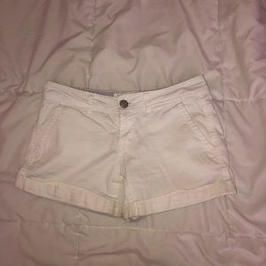 White Twill Shorts